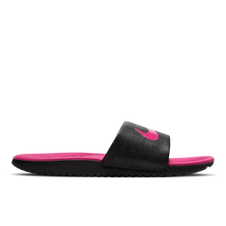 Grade School Shoes - Nike Kawa Slide - Black-Vivid Pink