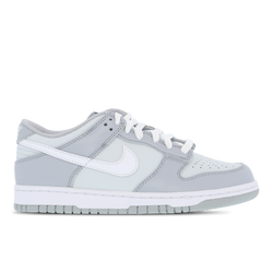 Grade School Shoes - Nike Dunk Low - Pure Platinum-White-Wolf Grey