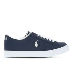 Grade School Shoes - Polo Ralph Lauren Theron IV - Navy Tumbled-Navy-White