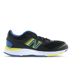 Grade School Shoes - New Balance 680 - Black-Oxygen Blue-Sulfur Yellow