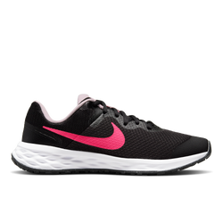 Grade School Shoes - Nike Revolution 6 Road - Black-Pink Foam-Hyper Pink