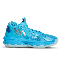 Grade School Shoes - adidas Dame 8 - Signal Cyan-Silver-Cyan