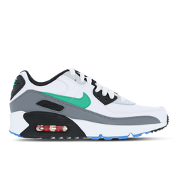 Grade School Shoes - Nike Air Max 90 - White-Stadium Green-Pure Platinum