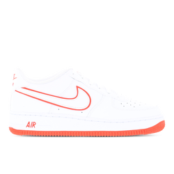 Grade School Shoes - Nike Air Force 1 - White-White-Picante Red