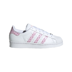 Grade School Shoes - adidas Superstar - White-Pink-Silver