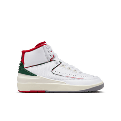 Grade School Shoes - Jordan Retro 2 - White-Fire Red-Fire Red