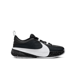 Grade School Shoes - Nike Freak 5 - Black-White-Mtlc Silver