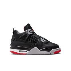 Grade School Shoes - Jordan 4 Retro - Black-Fire Red-Cement Red