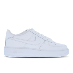 Grade School Shoes - Nike Air Force 1 - White-White-White