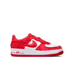 Grade School Shoes - Nike Air Force 1 Low - Fire Red-Lt Crimson-White