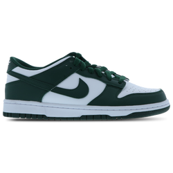 Grade School Shoes - Nike Dunk Low - White-Team Green-White