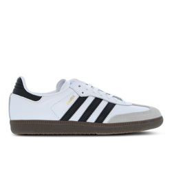 Grade School Shoes - adidas Samba OG - White-Black-Gum