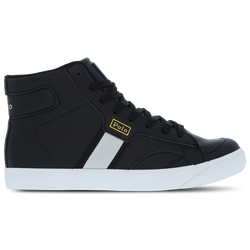 Grade School Shoes - Polo Ralph Lauren Court Mid - Black-Whitie