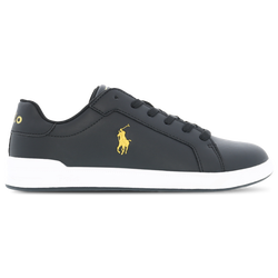 Grade School Shoes - Polo Ralph Lauren Heritage Court - Black-Gold