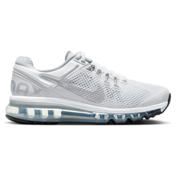 Grade School Shoes - Nike Air Max 2013 - White-Metallic Silver