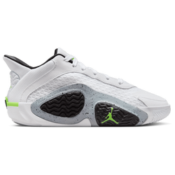 Grade School Shoes - Nike Tatum 2 - White-Electric Green-Black