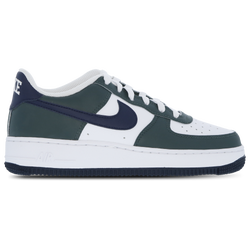 Grade School Shoes - Nike Air Force 1 - Vinatge Green-Obsidian-White