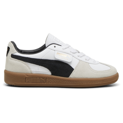 Grade School Shoes - Puma Palermo - White-Vapor Grey-Gum