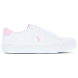 Grade School Shoes - Polo Ralph Lauren Ryley - White-Pink Mtllc