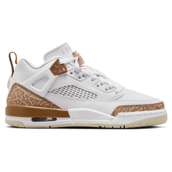 Grade School Shoes - Nike Spizike Low - White-Pink Oxford-Archaeo Brown