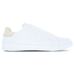 Grade School Shoes - Polo Ralph Lauren Heritage Court - White-Mtllc Gold