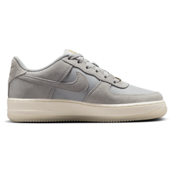 Grade School Shoes - Nike Air Force 1 - Lt Smoke Grey-Lt Smoke Grey