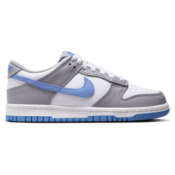 Grade School Shoes - Nike Dunk Low - White-Royal Pulse-Cement Grey