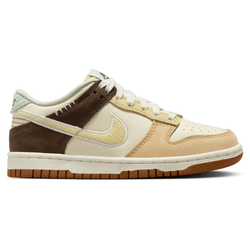 Grade School Shoes - Nike Dunk Low - Coconut Milk-Soft Yellow-Sail