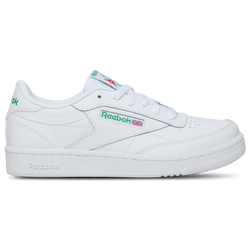 Grade School Shoes - Reebok Club C - White-Green-Blue