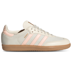Grade School Shoes - adidas Samba OG - White-Clear Orange-Gum