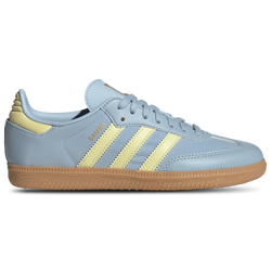 Grade School Shoes - adidas Samba OG - Wonder Blue-Powder Yellow-Gum