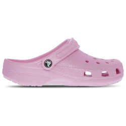 Grade School Flip-Flops and Sandals - Crocs Classic Glitter Clog - Pink Tweed Glitter-Pink Tweed Glitter