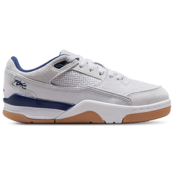 Grade School Shoes - Nike Jordan Flight Court - Neutral Grey-Midnight Navy-White