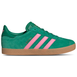 Grade School Shoes - adidas Gazelle - Green-Pink-Gum