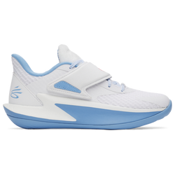 Grade School Shoes - Under Armour Curry D. Fox 2 - White-Horizon Blue