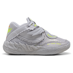 Grade School Shoes - Puma MB.05 - Dusky Grey-Rickie Orange