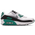 Nike Air Max 90 - Grade School Shoes Evergreen Aura-Cool Grey-Summit White