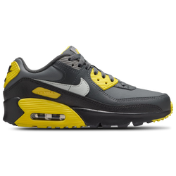 Grade School Shoes - Nike Air Max 90 - Lightening-Light Silver-Smoke Grey