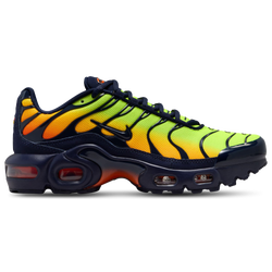 Grade School Shoes - Nike Tuned 1 - Lemon Venom-Blackened Blue-Hyper Crimson