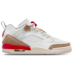 Grade School Shoes - Jordan Spizike Low - White-Fire Red-Desert Camo