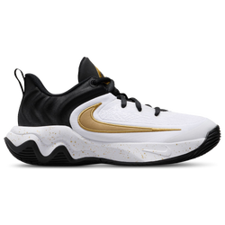 Grade School Shoes - Nike Giannis Immortality 4 - Black-Mtlc Gold-White
