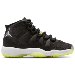 Grade School Shoes - Jordan 11 Retro - Black-Barley Volt-Dk Raisin
