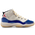 Jordan 11 Retro - Grade School Shoes Deep Royal Blue-Fire Red-Sail