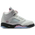 Jordan 5 Retro - Grade School Shoes White-Med Soft Pink-Black