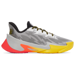 Grade School Shoes - Under Armour Curry Series 7 - Grey-Grey
