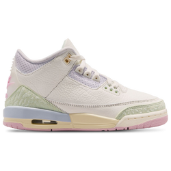 Grade School Shoes - Jordan 3 Retro - Sail-Aura-Jade Aura
