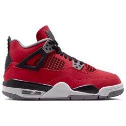 Grade School Shoes - Jordan 4 Retro - Fire Red-White-Black