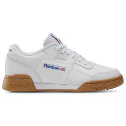 Grade School Shoes - Reebok Workout Plus - White-White-Red