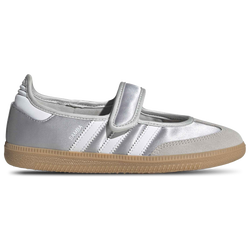 Grade School Shoes - adidas Samba Jane - Silver Met.-Ftwr White-Gum 3