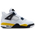 Jordan 4 Retro - Grade School Shoes White-Tour Yellow-Dark Blue Grey